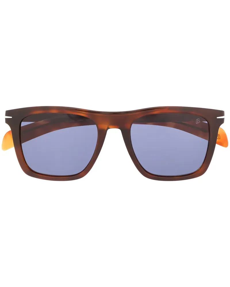 EYEWEAR by DAVID BECKHAM Sonnenbrille mit eckigem Gestell - Braun Braun