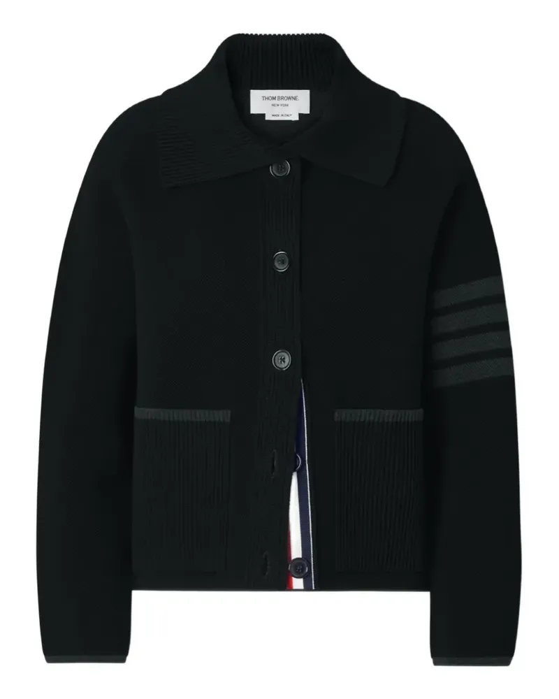 Thom Browne Jacke mit aufgesetzten Taschen - Schwarz Schwarz