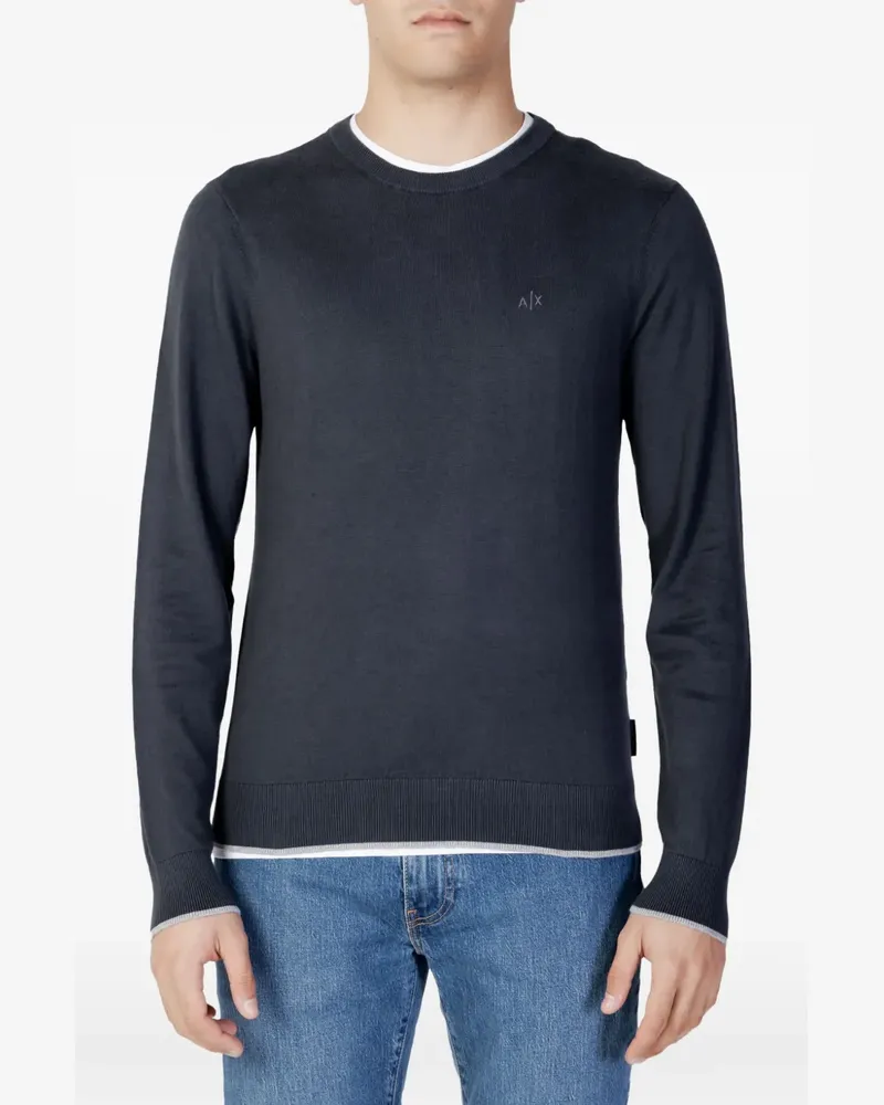 Armani Exchange Pullover mit rundem Ausschnitt - Grau Grau