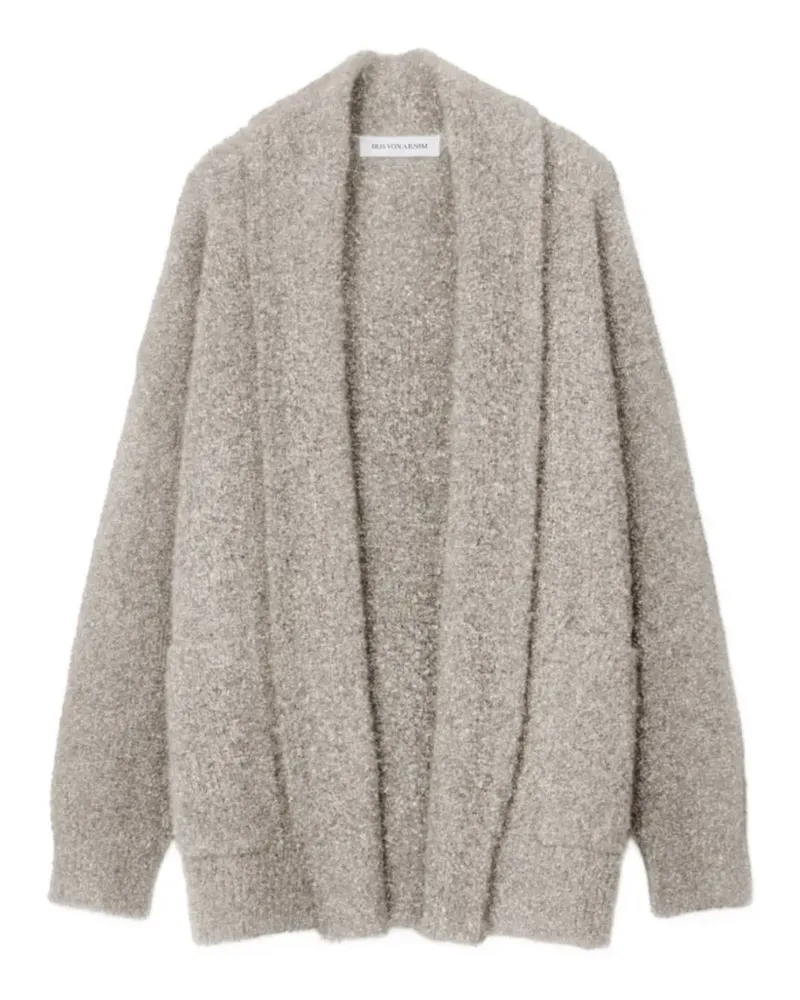 Iris von Arnim open silk cardigan - Grau Grau