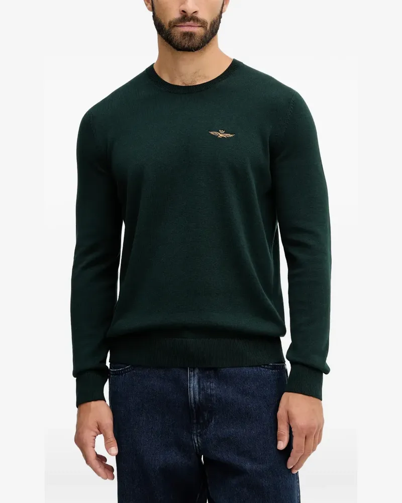 Aeronautica Militare embroidered sweater - Grün Grün