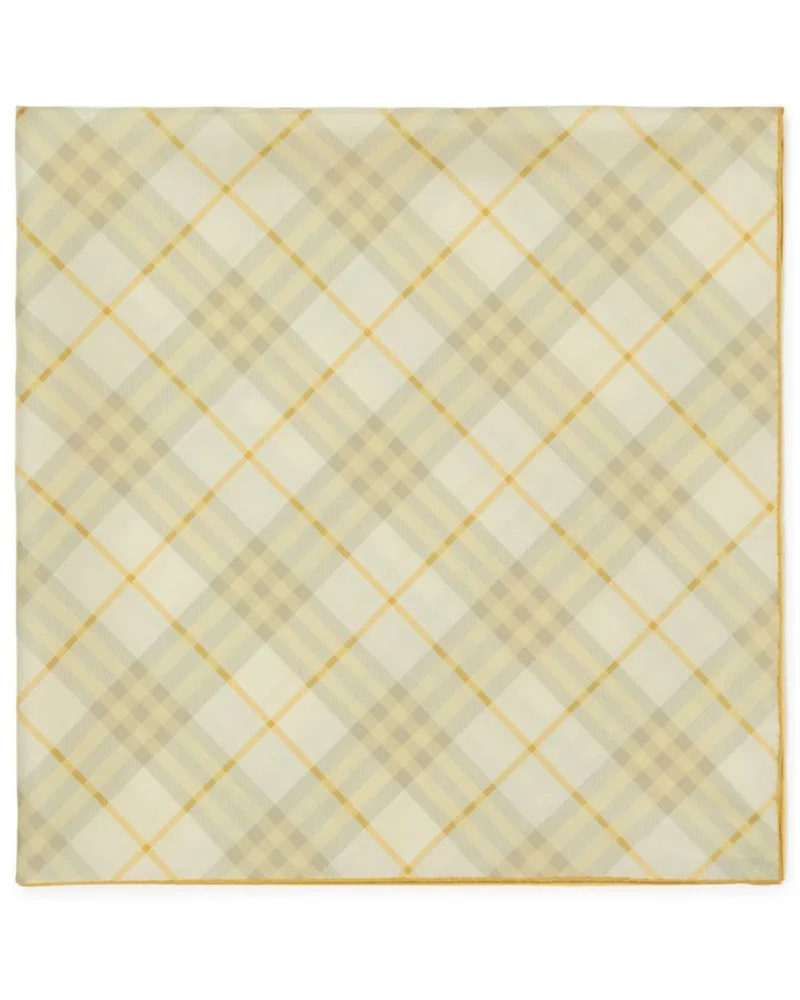 Burberry Karierter Schal aus Seide - Nude Nude