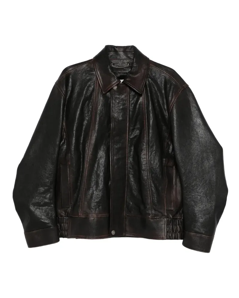 Golden Goose Journey M'S Prince calf leather jacket - Braun Braun