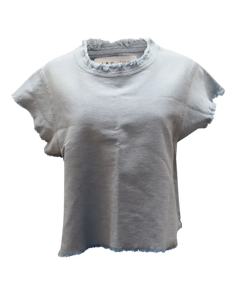 IRO Ausgefranstes Florie T-Shirt aus Denim - Blau Blau