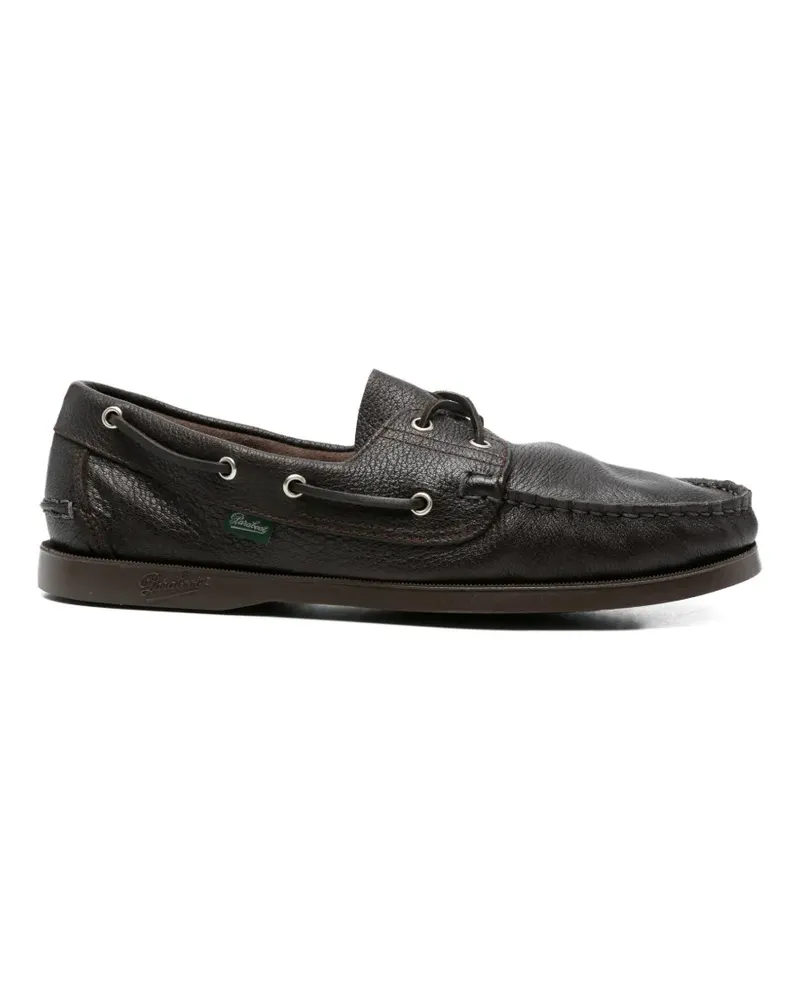 Paraboot leather boat shoes - Braun Braun