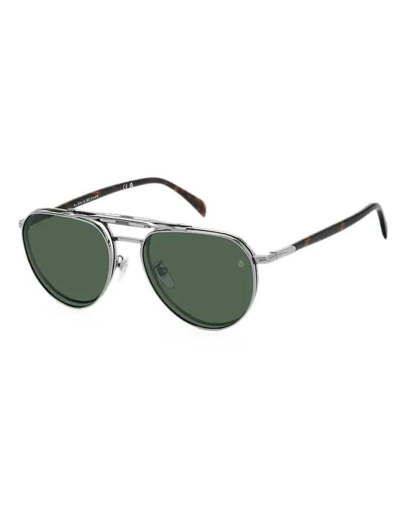 EYEWEAR by DAVID BECKHAM clip-on pilot-frame sunglasses - Silber Silber