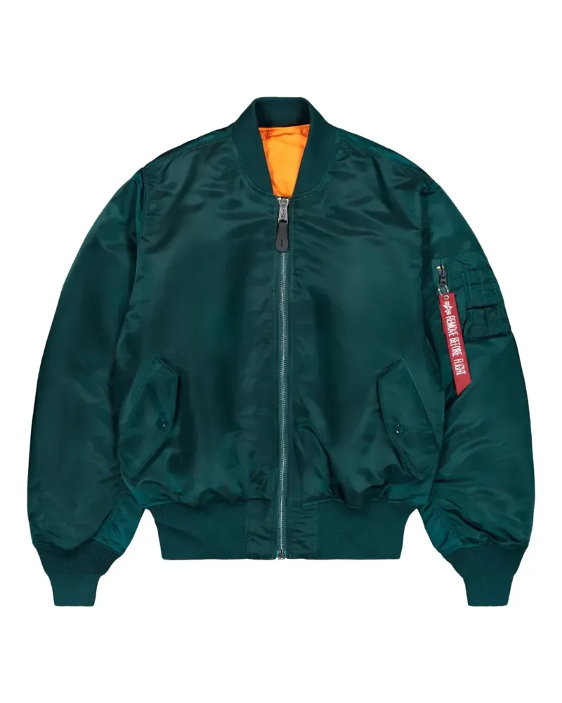 Alpha Industries zip-up bomber jacket - Blau Blau