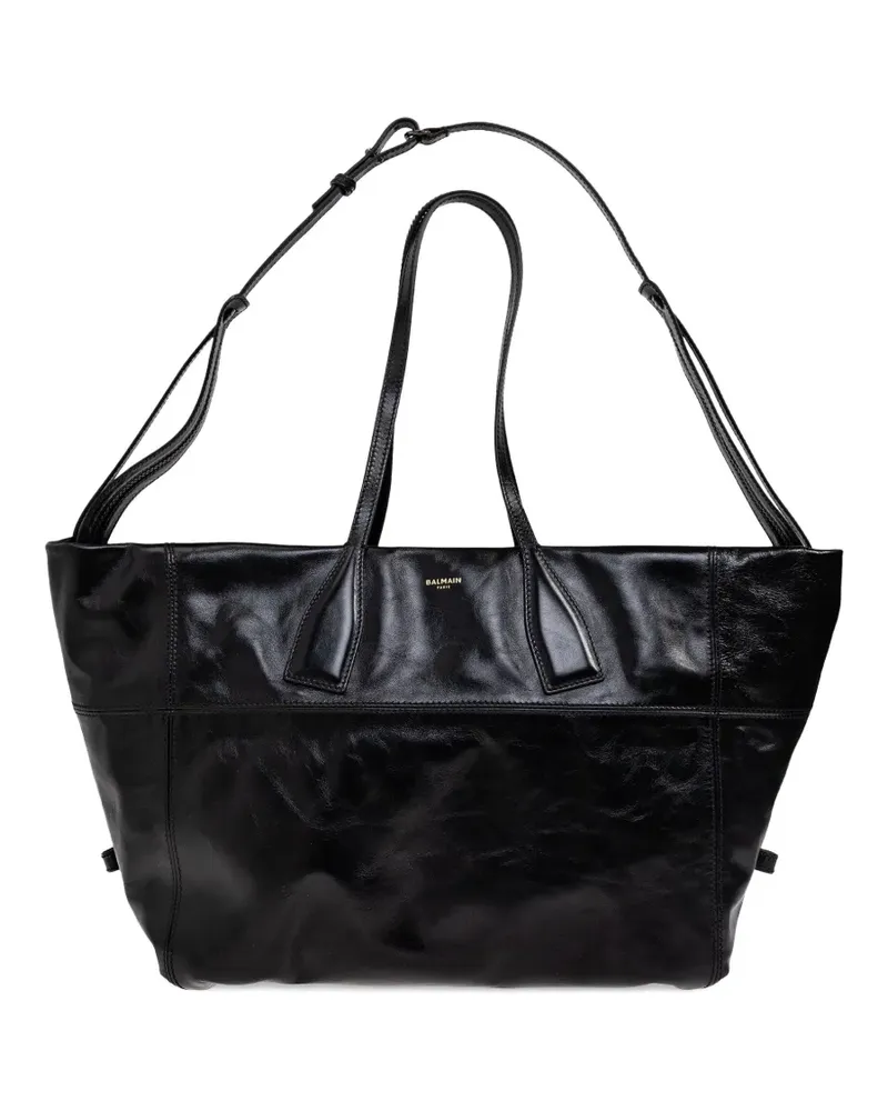 Balmain top-handle tote bag - Schwarz Schwarz