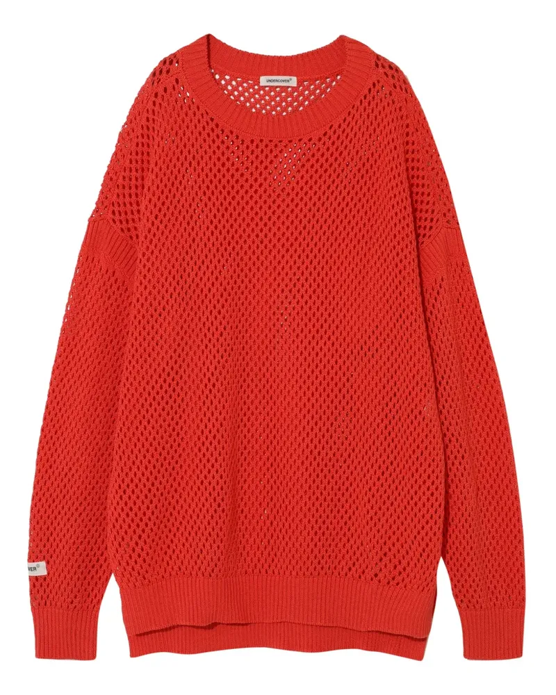 Undercover open knit sweater - Rot Rot