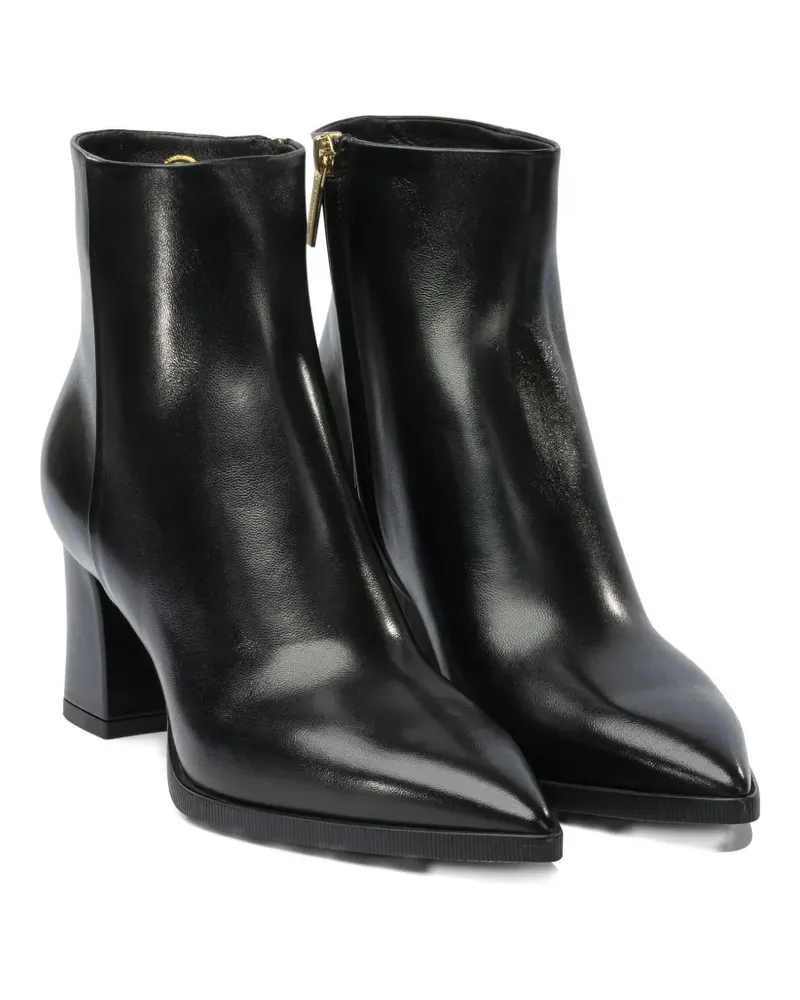 Santoni 65mm leather ankle boots - Schwarz Schwarz