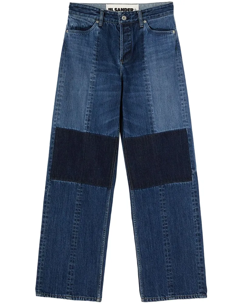 Jil Sander Hose mit geradem Bein - Blau Blau