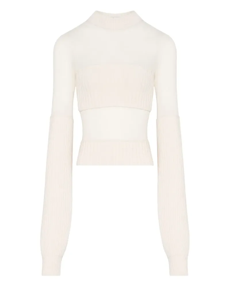 Jean Paul Gaultier Gerippter Pullover - Nude Nude