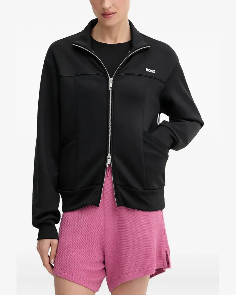 HUGO BOSS Sweatshirt mit Reißverschluss - Schwarz Schwarz
