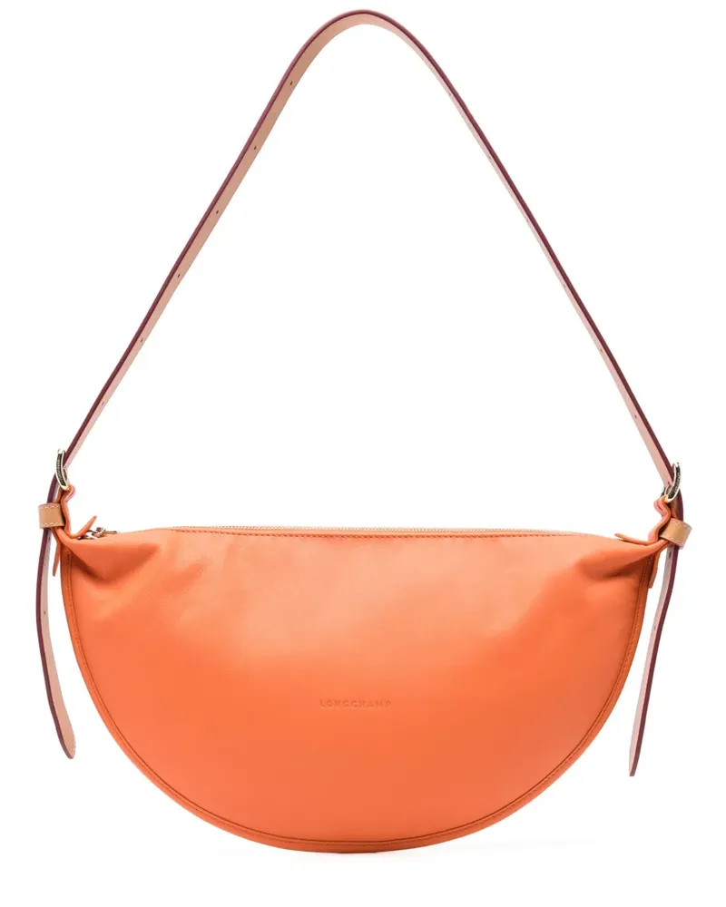 Longchamp Mittelgroße Half Schultertasche - Orange Orange