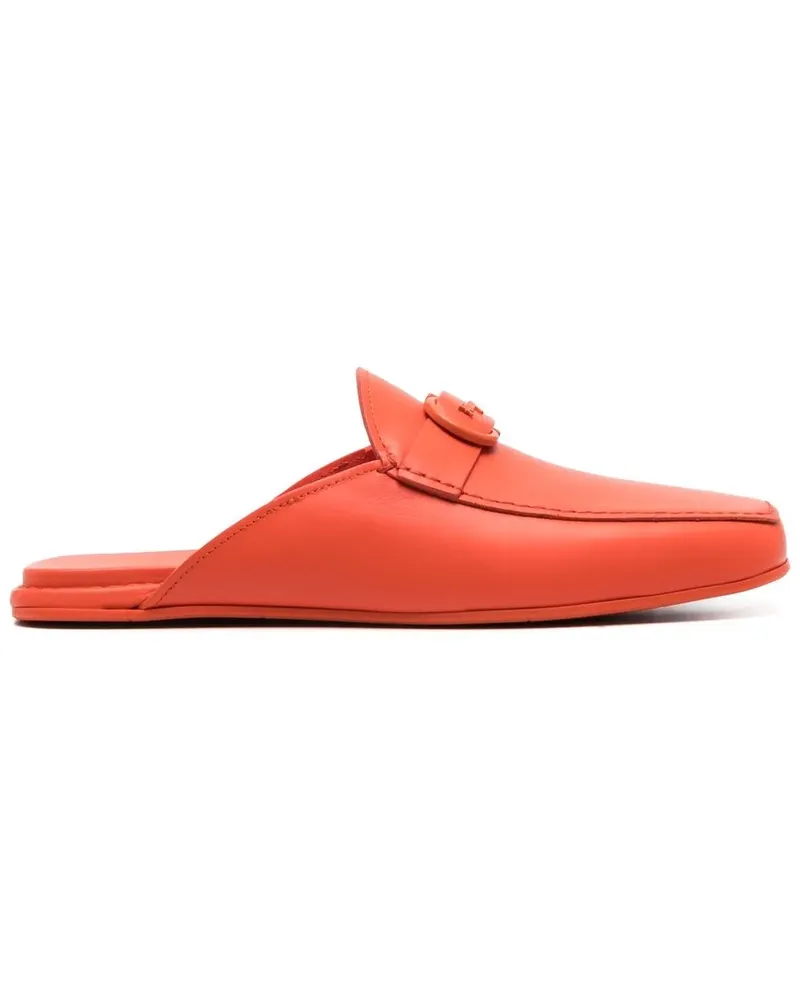 Ferragamo Mules mit Logo-Schnalle - Orange Orange