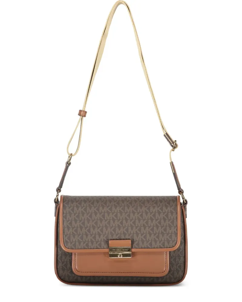 Michael Kors Bradshaw Schultertasche mit Monogramm-Print - Braun Braun