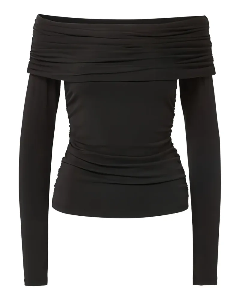 Veronica Beard off-shoulder ruched top - Schwarz Schwarz