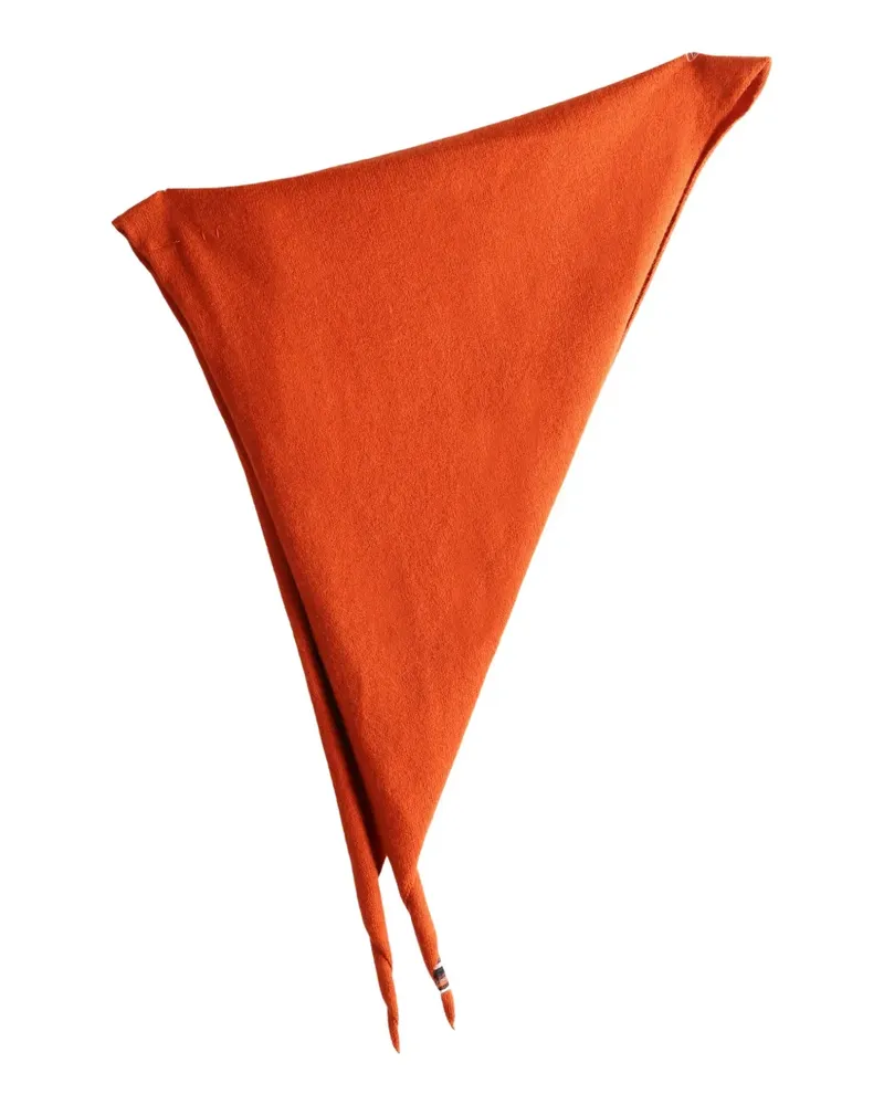 extreme cashmere knotted scarf - Orange Orange
