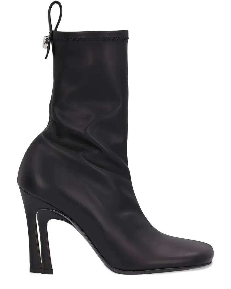 ATTICO Sock-Boots aus Leder 95mm - Schwarz Schwarz