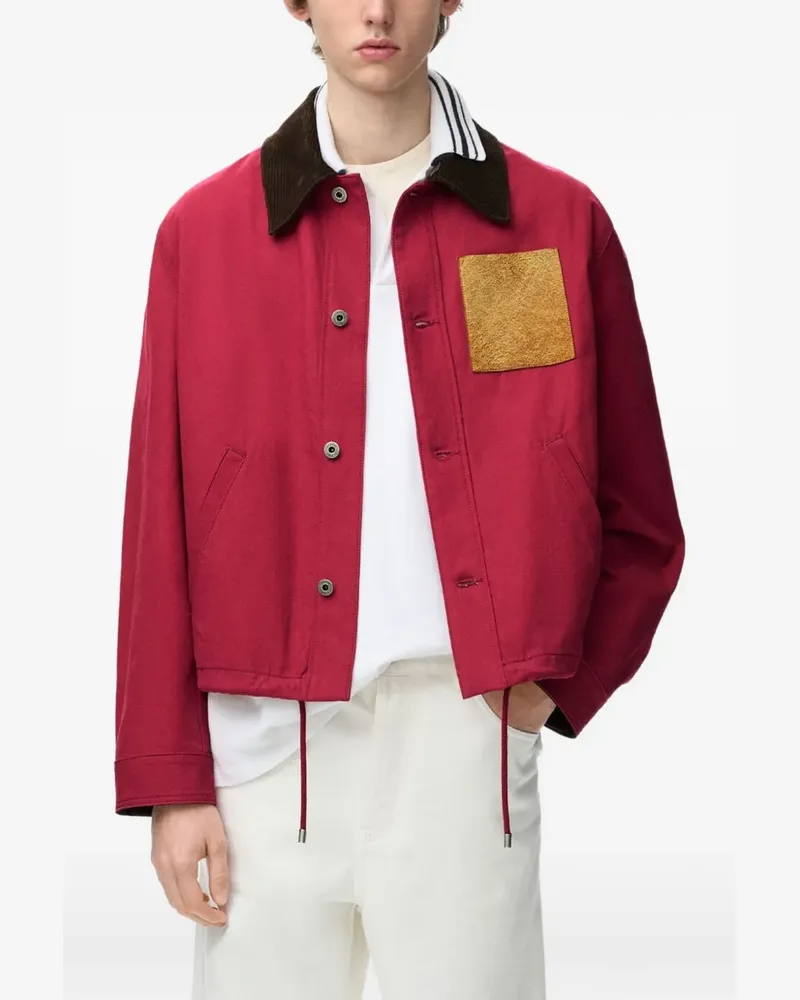 Loewe Jacke mit aufgesetzten Taschen - Rot Rot