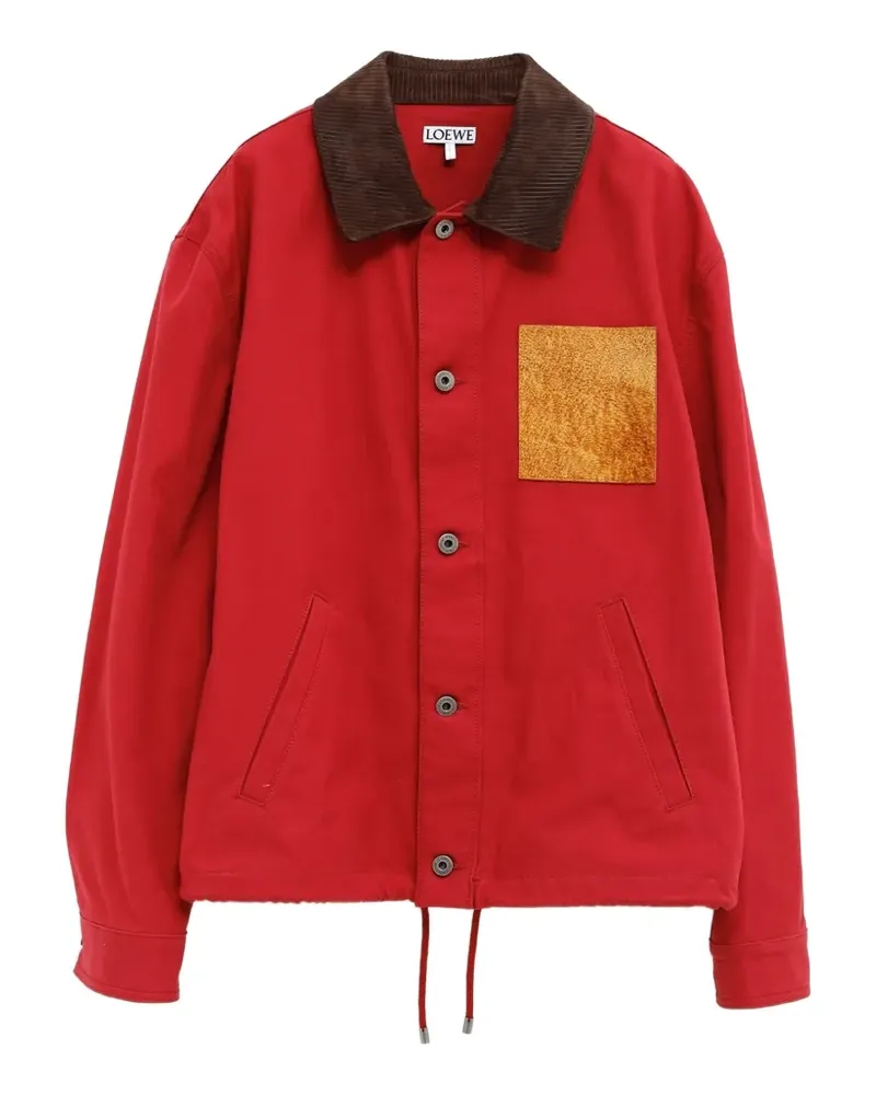 Loewe anagram-patch jacket - Rot Rot
