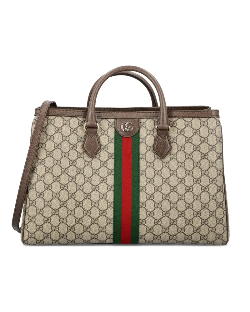 Gucci Ophidia monogram-pattern tote bag - Nude Nude