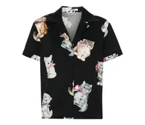 Hemd mit Kätzchen-Print