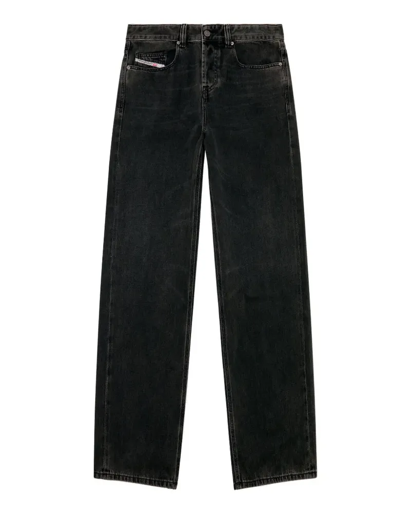 Diesel 2001 D-Macro Jeans mit lockerem Schnitt - Schwarz Schwarz