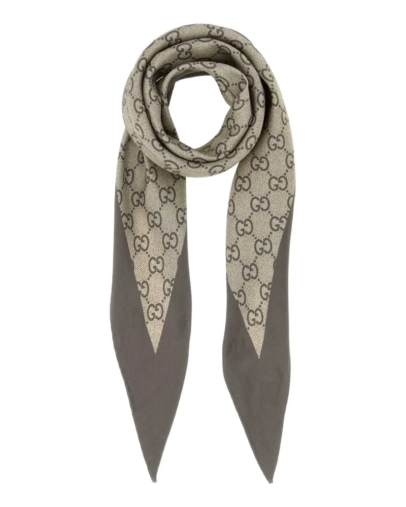 Gucci Seidenschal mit Print - Nude Nude