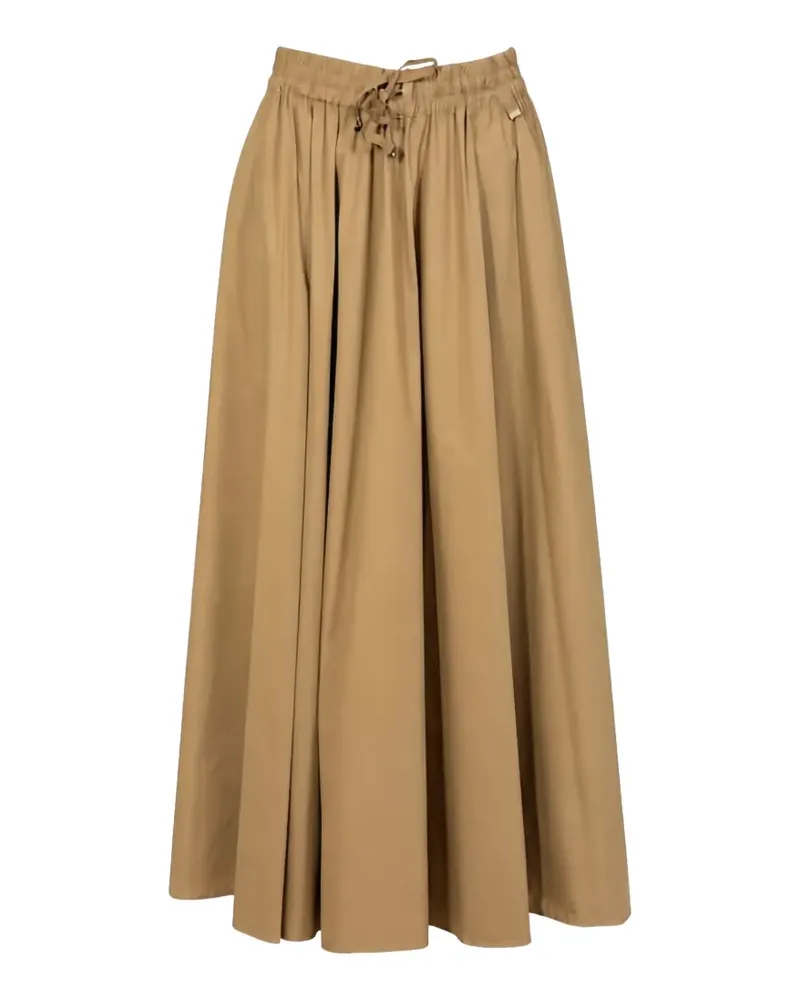 Herno drawstring flared maxi skirt - Nude Nude