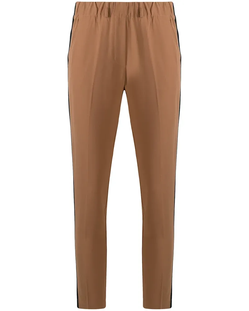 Blanca Hose mit seitlichen Streifen - Braun Braun