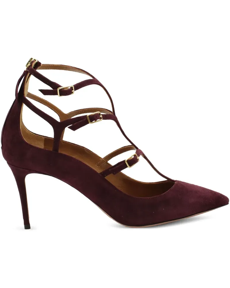 Aquazzura Pumps mit T-Riemen - Rot Rot