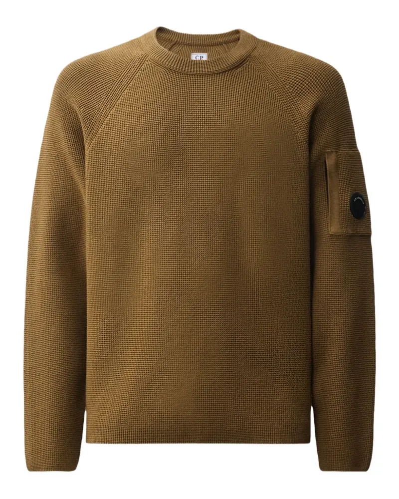 C.P. Company Pullover mit Linsen-Detail - Braun Braun