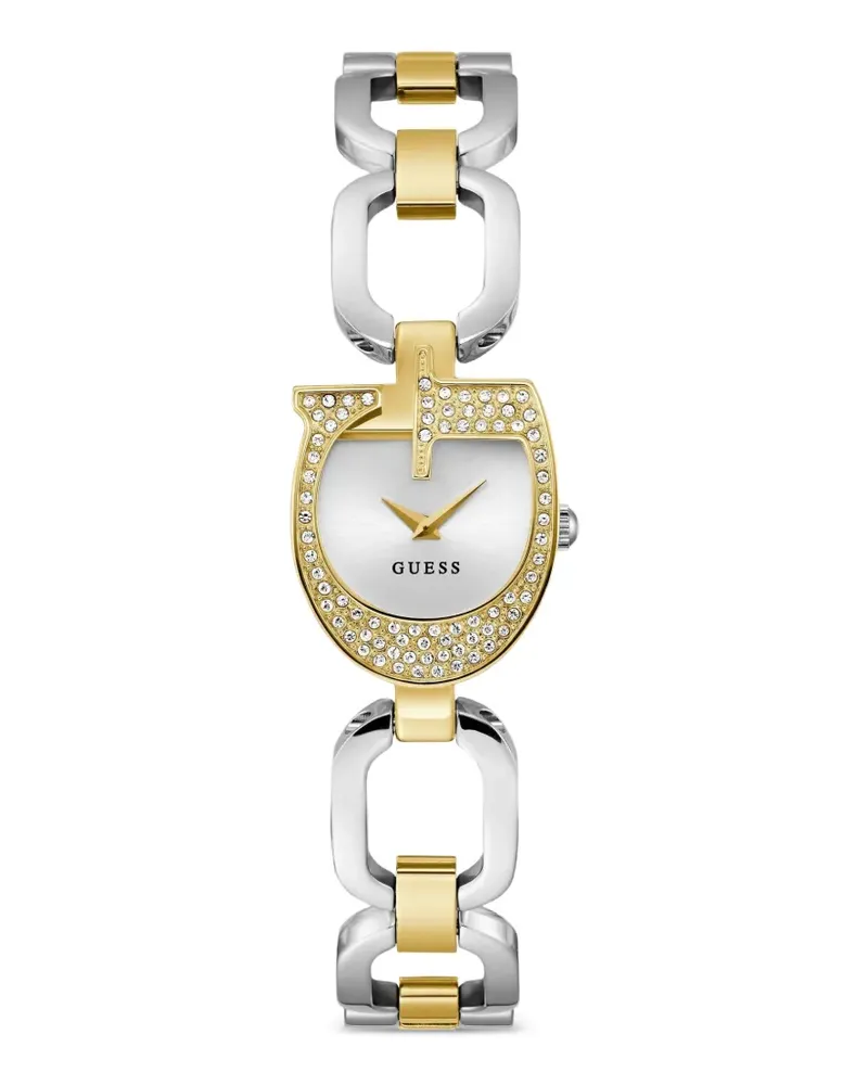 Guess Armbanduhr mit Kristallen 22mm - Silber Silber
