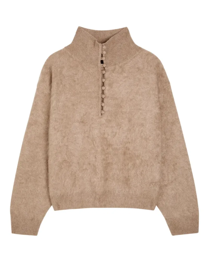 Rag & Bone Jada button sweater - Nude Nude