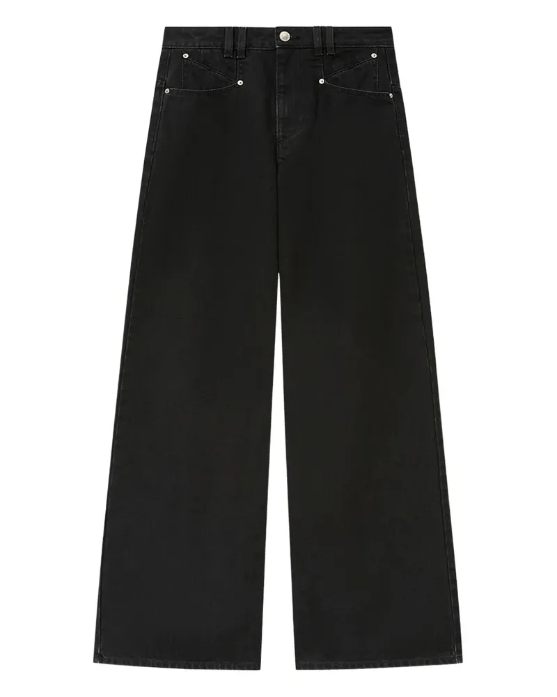 Isabel Marant Lemony Jeans mit Taschen - Schwarz Schwarz