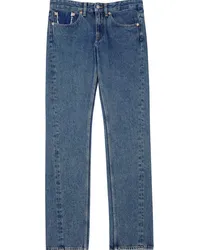 Maison Margiela Tief sitzende Straight-Leg-Jeans Blau