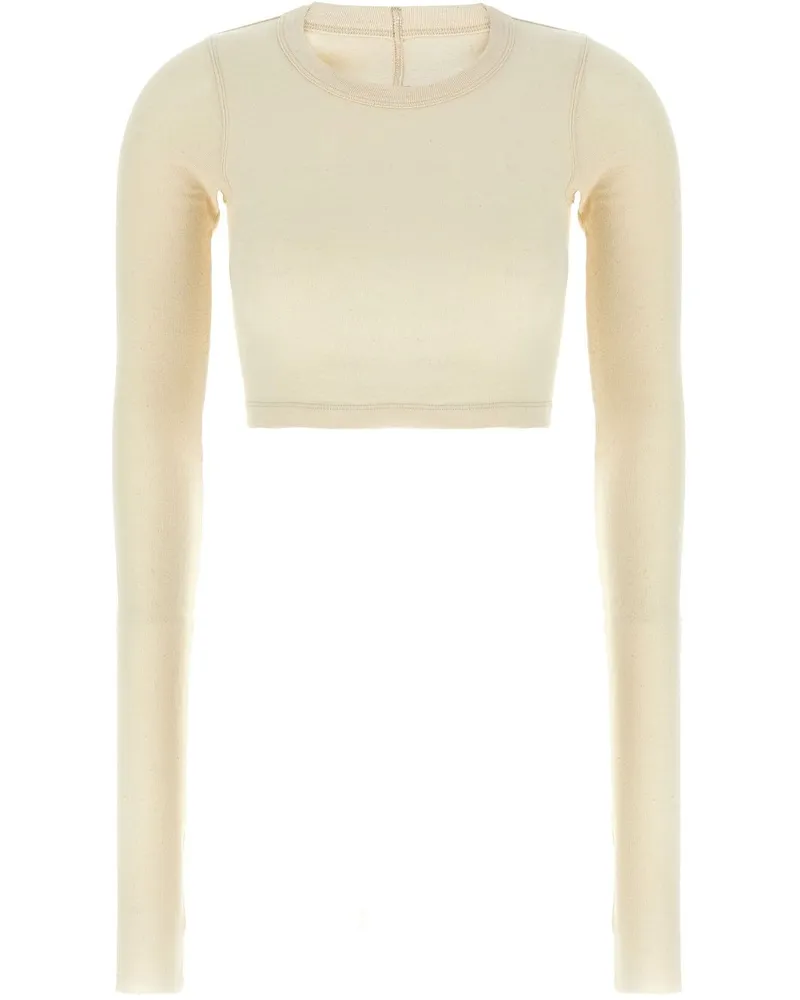 Rick Owens Cropped-T-Shirt - Nude Nude
