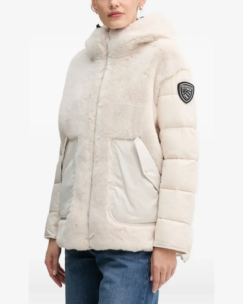 Blauer hooded padded jacket - Nude Nude