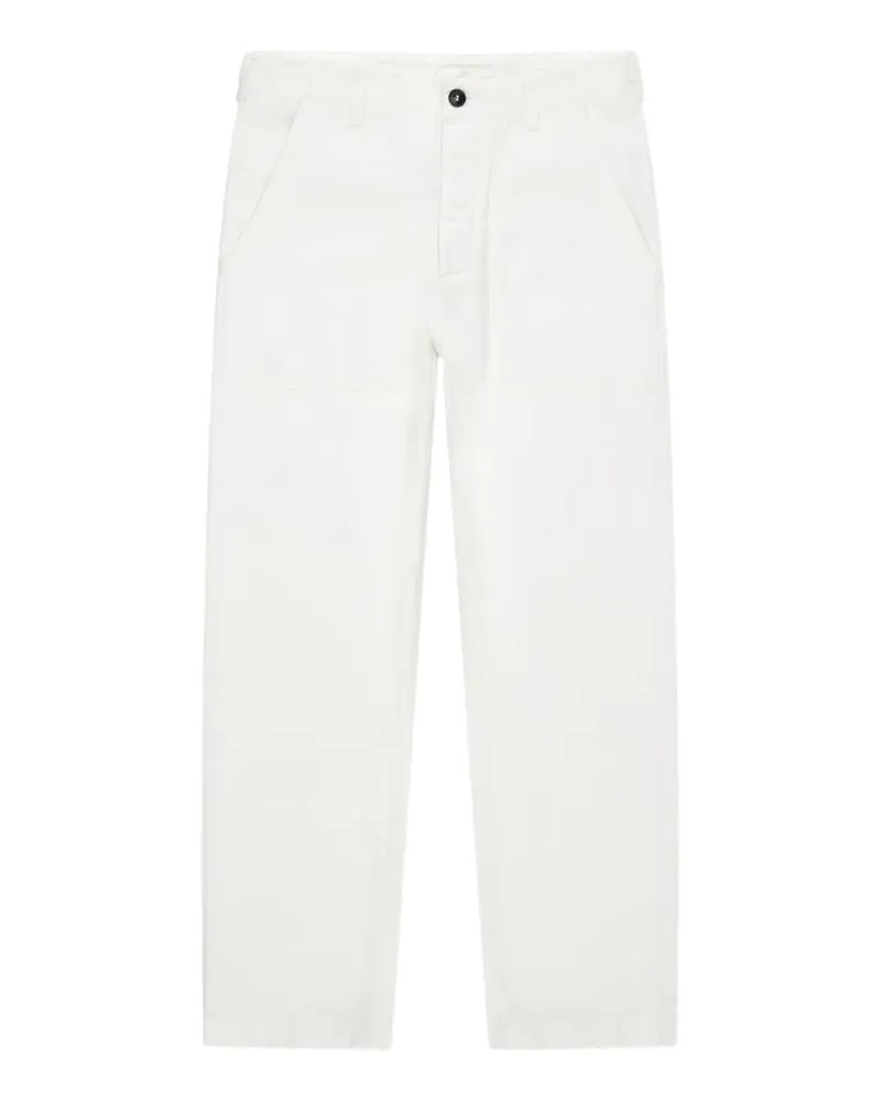 Fortela patch-pocket trousers - Weiß Weiß