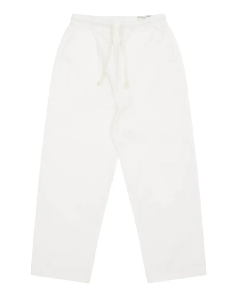 Officine Generale Hose mit Knöpfen - Weiß Weiß