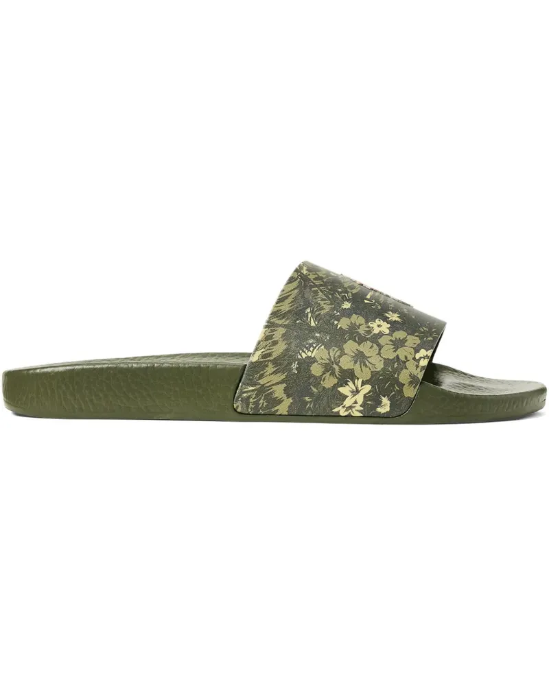 Ralph Lauren Pantoletten mit Print - Grün Grün