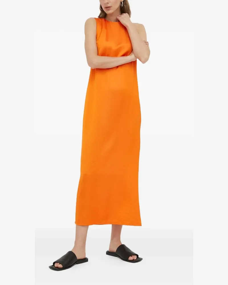 Samsøe & Samsøe Ärmelloses Maxikleid mit Schlitz - Orange Orange