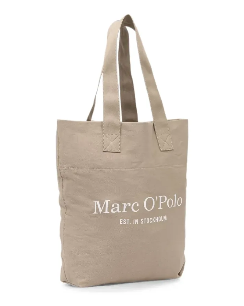 Marc O'Polo Shopper mit Logo-Print - Nude Nude