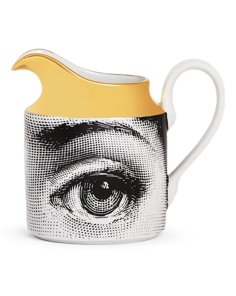 Fornasetti Kanne mit Print - Grau Grau