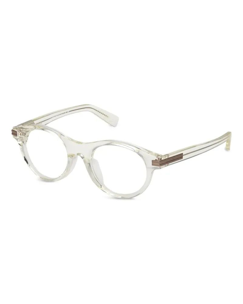 Ermenegildo Zegna Brille mit rundem Gestell - Nude Nude