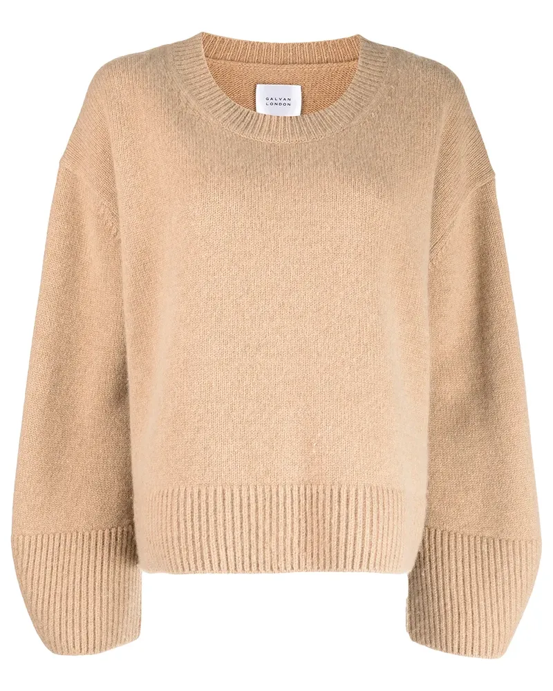 GALVAN Theia Pullover im Oversized-Look - Braun Braun