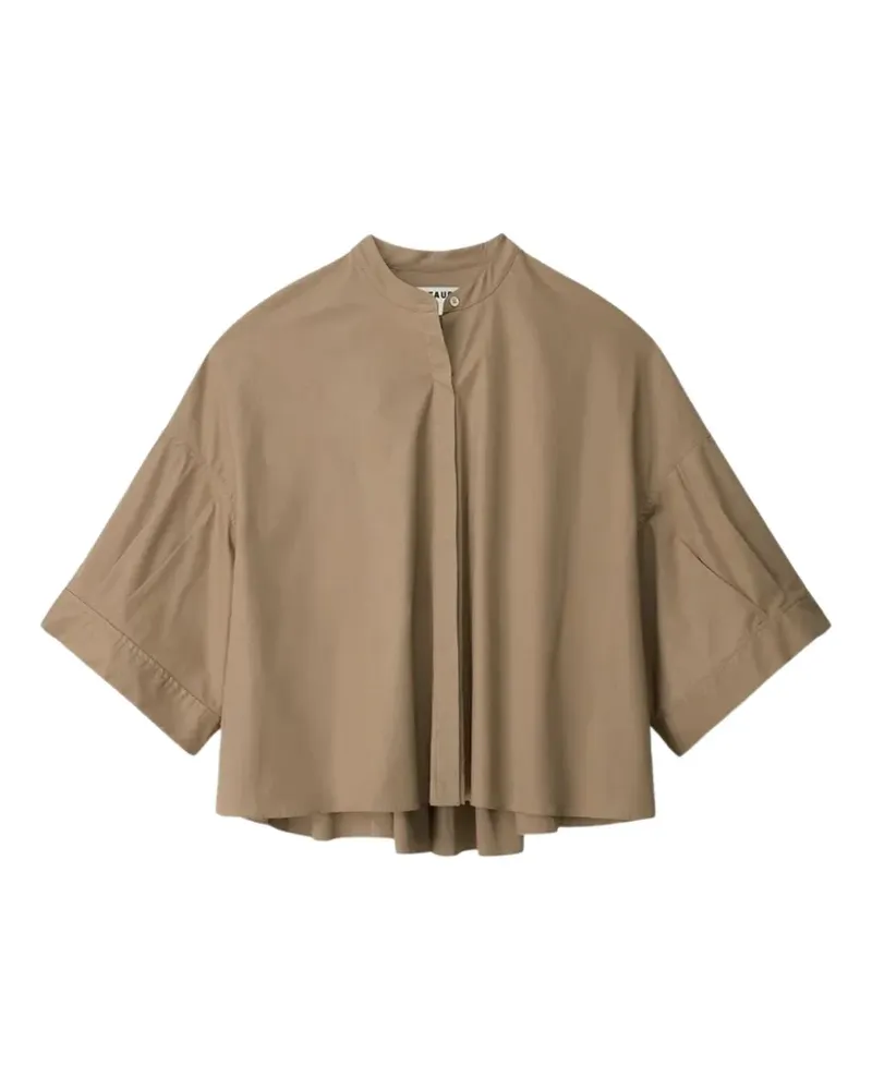 STAUD Enzo pleated top - Nude Nude