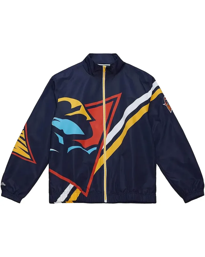 Mitchell & Ness Exploded Logo "Warriors" Jacke - Blau Blau
