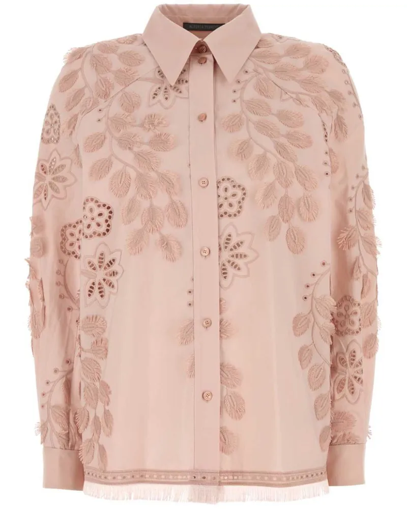 Alberta Ferretti Hemd aus Popeline - Rosa Rosa